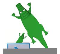 Marque-page Créatif En Forme D'alligator, Marque-page Animal 3D Amusant, Résistant Aux Rayures Et Antidérapant, Idéal Pour Décorer Un Livre Ou Lire