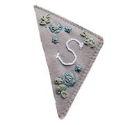 Marque-page d'angle de livre for femmes, 1 pièce, accessoires for les amateurs lecture, broderie printemps été automne et hiver Pour Les Amateurs(Light purple-S)