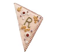 Marque-page d'angle de livre for femmes, 1 pièce, accessoires for les amateurs lecture, broderie printemps été automne et hiver Pour Les Amateurs(Beige-R)