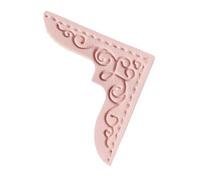 Marque-page d'angle en cuir avec fleur en relief - Accessoire de lecture pour enseignant, lecteur, amateur de livre, écrivain, rétro en cuir