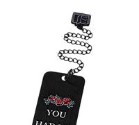 Marque-page Dark Romance, Marque-page de livre esthétique gothique pour - Marque-page à motif à la main avec crâne et rose Lecteur de romans - Adulte Amoureux des écrivains que je lis