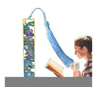 Marque-page d'art en métal, creuse colorée, marque-page floral gravé de 4,25 x 0,86 pouces avec charme vintage, marqueur de page élégant, accessoire de livre facile à utiliser, cadeau de collect