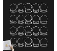 Marque-page de fleurs séchées à faire soi-même, marque-pages transparents | Ensemble de signets de fleurs séchées de 20 pièces pour adultes | Marque-page Écrivains Lecteurs pour une atmosphère