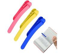 Marque-page de lecture, marque-page intelligent - Clip de marqueur de page de lecture en silicone 3 pièces,Marqueur de page, marqueur de de signet, accessoires de livre pour livres de cuisine, ma
