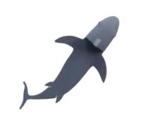Marque-page de requin : marque-pages d'animaux humoristiques, jeu de clips de lecture pour , cils avec motif d'ailerons de dessins animés brillants, supports de studio flexibles