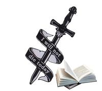 Marque-page Dragon - Marque-page portable en forme de dragon | Noir cool avec soleil et nuages, décorations de livre, accessoires de livre pour les amateurs de livres, les amis, la famille et les