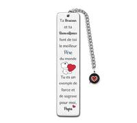 Marque-Page Du Père Cadeaux D'anniversaire Noël Fête Pères Pour Hommes Action Grâce Cadeau Personnalisé Retraite Appréciez Souvenir Amour Familial Livre Retour à L'école Remise Diplômes