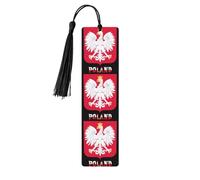 Marque-page emblème de la Pologne, cadeau de Saint-Valentin, cadeau de couple, marque-page de remise de diplôme, cadeau unisexe