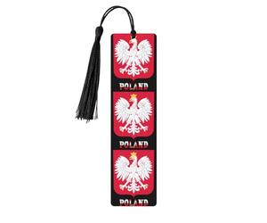 Marque-page emblème de la Pologne, cadeau de Saint-Valentin, cadeau de couple, marque-page de remise de diplôme, cadeau unisexe