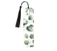 Marque-page en bois aquarelle avec pompons pour homme et femme - Marque-page de lecture - Cadeau pour les amateurs de livres