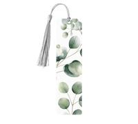 Marque-page en bois aquarelle avec pompons pour homme et femme - Marque-page de lecture - Cadeau pour les amateurs de livres