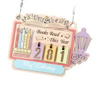 Marque-page en bois avec fonctions de suivi des progrès pour les amateurs de livres pour améliorer les voyages littéraires