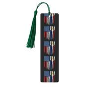 Marque-page en bois avec impression des États-Unis et des Philippines - Accessoires de lecture - Marque-pages uniques pour livres et journaux à couverture rigide