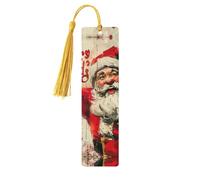 Marque-page en bois avec impression « Merry Christmas » pour livres et journaux à couverture rigide