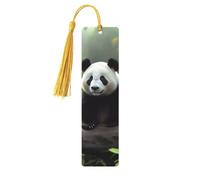 Marque-page en bois avec pendentif en forme de panda mignon - Marque-page unique fait à la main - Marqueur de livre pour les amateurs de livres - Décoration idéale pour un cadeau d'anniversaire