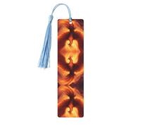 Marque-page en bois bleu ciel - Belle impression phénix idéal pour une couverture rigide - Accessoire parfait pour salle d'étude, bureau et bibliothèque