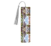 Marque-page en bois de peuplier de qualité supérieure avec motif Tour Eiffel de Paris - Marque-page double face pour livres, journaux et plus encore