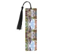 Marque-page en bois de peuplier de qualité supérieure avec motif Tour Eiffel de Paris - Marque-page double face pour livres, journaux et plus encore