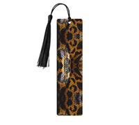 Marque-page en bois de serpent jaune avec pompons, étiquettes artisanales naturelles pour livres, cadeau parfait pour les femmes et les hommes
