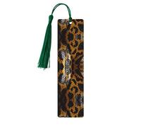 Marque-page en bois de serpent jaune avec pompons, étiquettes artisanales naturelles pour livres, cadeau parfait pour les femmes et les hommes