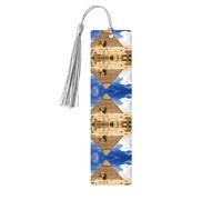 Marque-page en bois gris - Pyramides d'Égypte - Décoration idéale pour les amateurs de livres, livres à couverture rigide, journaux, agendas et plus encore