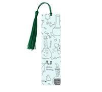 Marque-page en bois imprimé chimie, décoration parfaite pour les amateurs de livres, les étudiants, les clubs de lecture