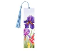 Marque-page en bois - Marque-page papillon iris avec pompons - Marque-page vintage créatif en bois pour les amoureux des livres - Marque-pages de lecture faits main - Idée cadeau de Noël pour hommes e