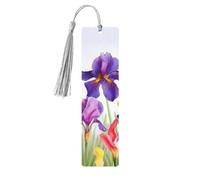 Marque-page en bois - Marque-page papillon iris avec pompons - Marque-page vintage créatif en bois pour les amoureux des livres - Marque-pages de lecture faits main - Idée cadeau de Noël pour hommes e