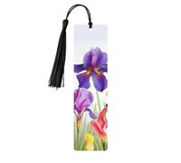 Marque-page en bois - Marque-page papillon iris avec pompons - Marque-page vintage créatif en bois pour les amoureux des livres - Marque-pages de lecture faits main - Idée cadeau de Noël pour hommes e