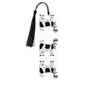 Marque-page en bois noir - Impression intégrale double face blanche et noire pour livres, journaux, cahiers - Cadeau idéal