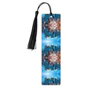 Marque-page en bois noir - Imprimé dauphin amusant - Décoration idéale pour les amateurs de livres, livres à couverture rigide, journaux, agendas et plus encore