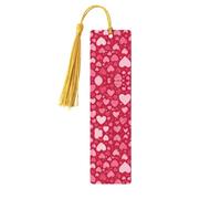 Marque-page en bois pour homme et femme - Impression de la Saint-Valentin - Marque unique à lire - Cadeau idéal