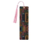 Marque-page en bois rose - La beauté de l'origami imprimé idéal pour couverture rigide - Accessoire parfait pour salle d'étude, bureau et bibliothèque