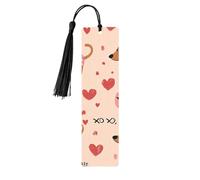 Marque-page en bois teckel mignon avec tasse, marque-pages Love Dog pour femmes et hommes, amoureux des livres, marque-pages pour étudiants, enseignants, lecteurs, écrivains, cadeaux