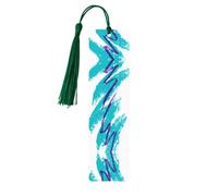 Marque-page en bois vert foncé - Motif tasse des années 90 - Impression complète - Décoration pour salle d'étude, bureau, salle de classe, bibliothèque