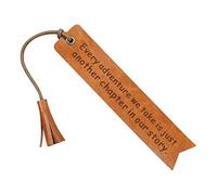 Marque-page en cuir avec inscription « Every Adventure We Take is Just Another Chapter in Our Story » - Cadeau de fête de mariage gravé (Autre chapitre de notre histoire)