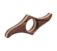 Marque-page en cuir cousu classique | Support pour livres en bois réglable | Marqueur fait à la main ouvre-bouteille en bois, support de page de livre - Marqueurs de pouce en noyer naturel Hec