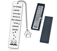 Marque-page en forme de chien- Cadeau pour les amoureux des chiens - Marque-page sur le thème des chiens pour amis - Cadeau pour maman, chien et papa,Idéal Cadeau pour les lecteurs