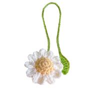 Marque-page en forme de fleur tricotée - Fait à la main - Marque-page au crochet | Compagnon de lecture unique, accessoire de livre d'inspiration vintage, marque-page esthétique pour étudiants