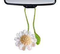 Marque-page en forme de - Marque-page en laine tricotée de 36 x 5,5 cm, marque-page avec pousses au crochet, accessoire pour livres artisanaux de longue durée | cadeau pratique pour attaches de câble