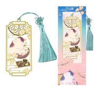 Marque Page en Métal avec Chat, Cadeau D'anniversaire pour les Femmes et les Amateurs de Marque-Pages, les Enseignants et les Étudiants, Cadeau pour le Club de Lecture