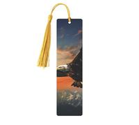 Marque-page en métal avec pampilles en forme d'aigle volant dans le ciel, pendentif unique fait à la main, marque-pages en bois mignons, ornements à suspendre pour les amateurs de livres, cadeau