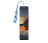 Marque-page en métal avec pampilles en forme d'aigle volant dans le ciel, pendentif unique fait à la main, marque-pages en bois mignons, ornements à suspendre pour les amateurs de livres, cadeau