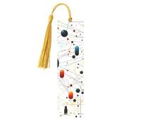 Marque-page en métal avec pampilles, pendentif unique fait à la main - Marque-page en bois - Jolis ornements à suspendre pour les amateurs de livres, cadeaux d'anniversaire et d'enseignants