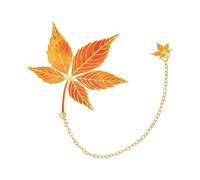 Marque-page en métal avec pendentif en forme de feuilles d'automne avec chaîne et marque-page pour amateurs de livres, enseignants, marque-pages légers en métal pour adultes