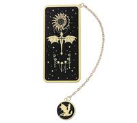 Marque-page en métal - Dragon créatif avec soleil et étoiles - Marque-page creux pour garçons et filles - Pour les amateurs de livres, les amis et les amateurs de lecture