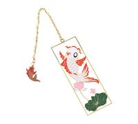 Marque-Page En Métal, Laiton, Style Chinois, Pendentif, Carpe, Marqueur De Page, Souvenir Exquis, Cadeau Pour Les Étudiants, Papeterie