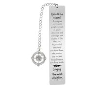 Marque-page en métal pour départ de collègue - Cadeau d'adieu pour les collègues de travail - Cadeau de départ à la retraite pour collègue, amis, infirmière, patron, enseignant