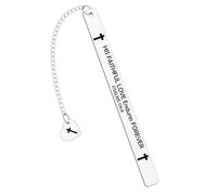 Marque-page en métal pour femme et homme - Cadeau de première communion pour les amateurs de livres - Marque-page de motivation pour amis - Cadeau d'anniversaire