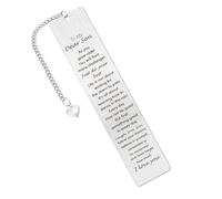 Marque-page en métal pour fils de la part de maman, papa, cadeau d'anniversaire inspirant pour bonus, beau-fils adulte, Saint-Valentin, fête des pères, remise de diplôme, cadeau de Noël pour hommes